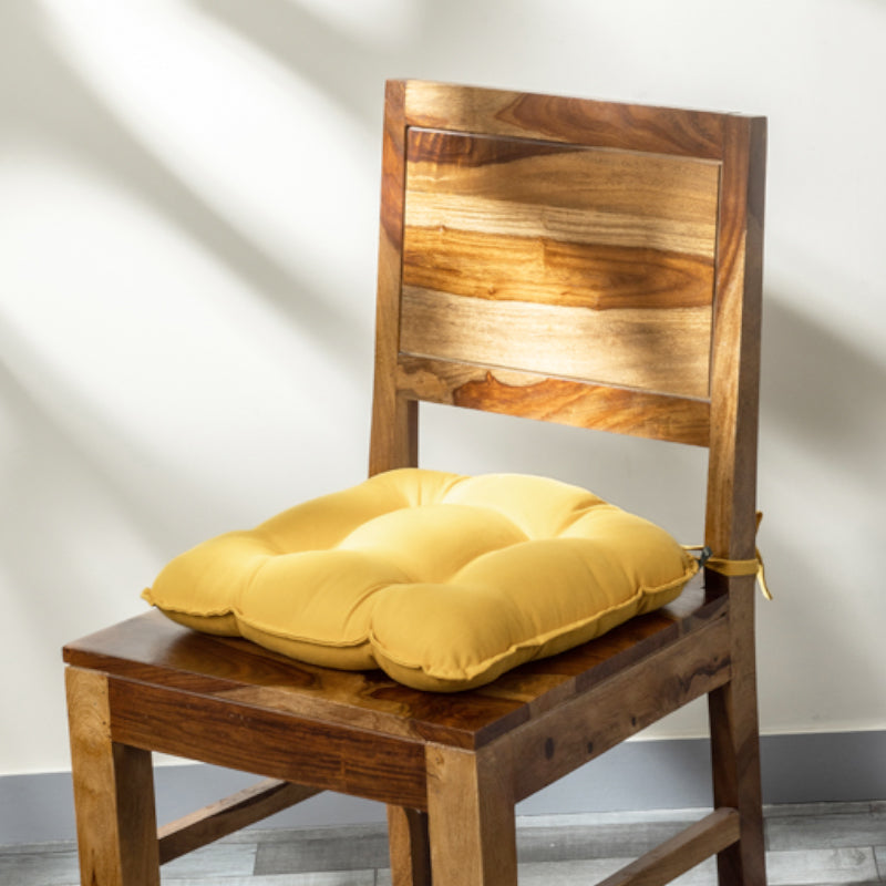 Sylvia Chair Pad (Mustard Yellow) - Set Of Three