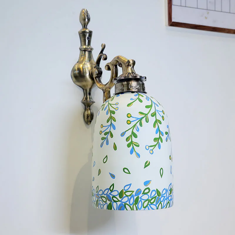 Petal Drops Hand Painted Wall Lamp media 3