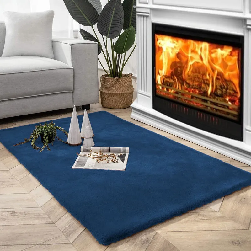 Ruffle Luxe Area Rug - Teal media 1