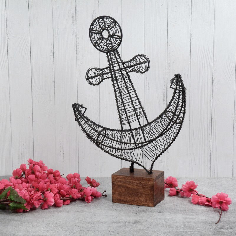 Mariners Anchor Black Showpiece