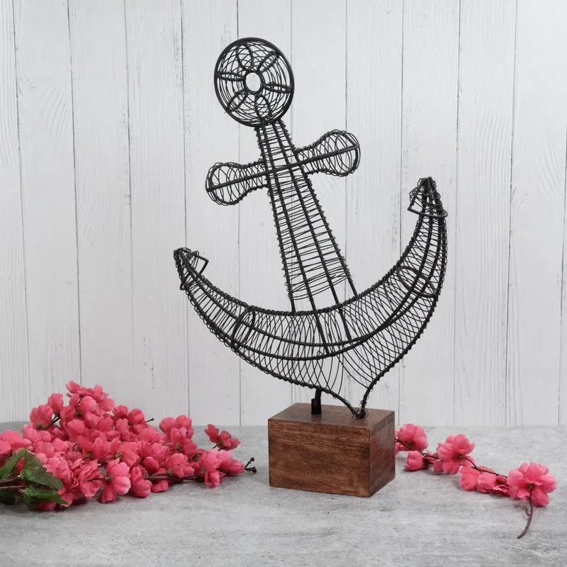 Mariners Anchor Black Showpiece media 1
