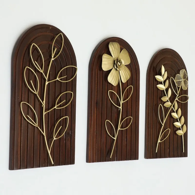 Arbor Botanica Metal & Wood Wall Accent - Set Of Three media 4