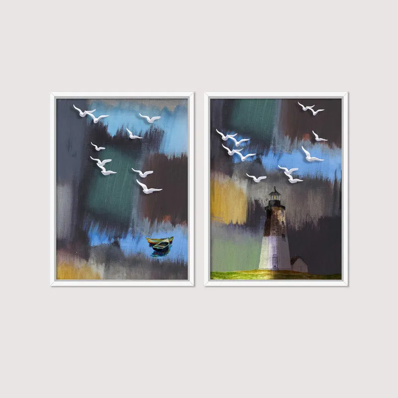 Nauko Abstract Wall Art - Set Of Two media 3