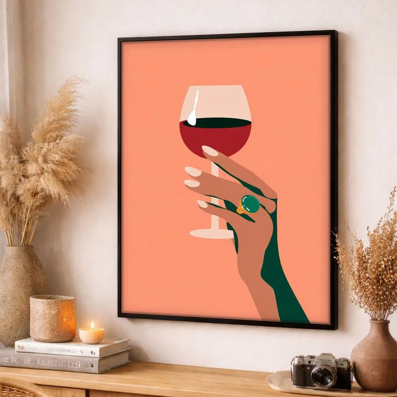 Rubessa Canvas Wall Painting - Black Frame media 3