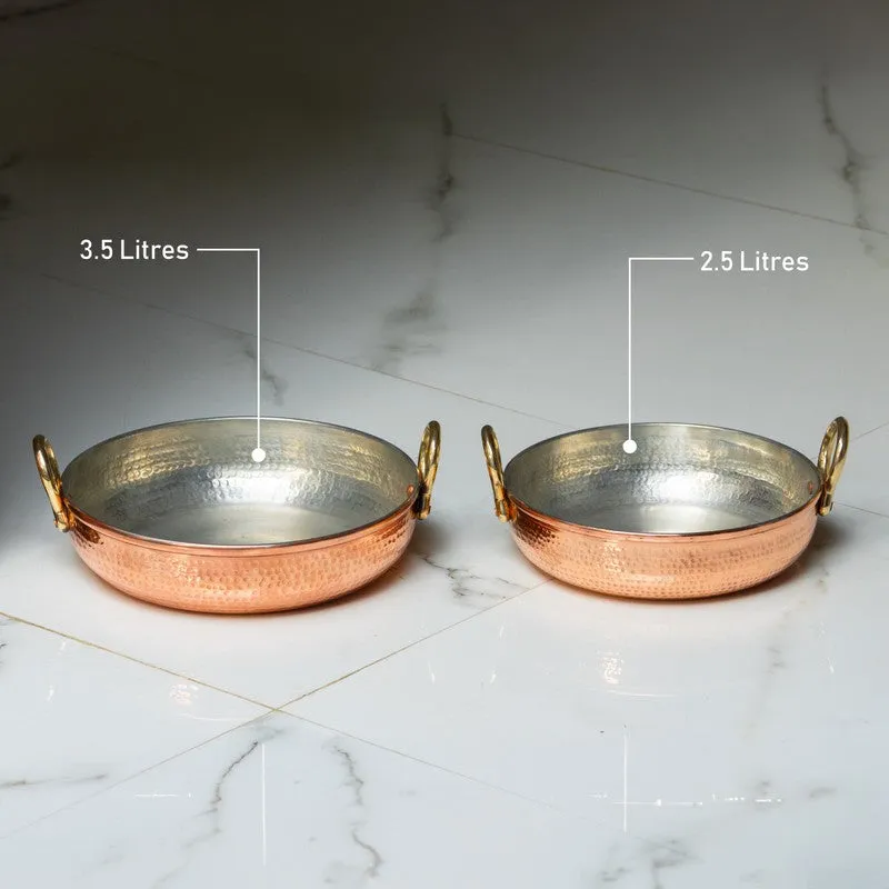 Montaro Glossy Copper Kadhai - 3500 mL media 8