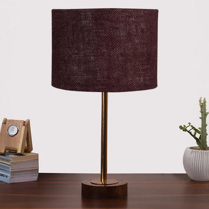 Sienna I Rodin Wooden Table Lamp - Brown,Gold media 3