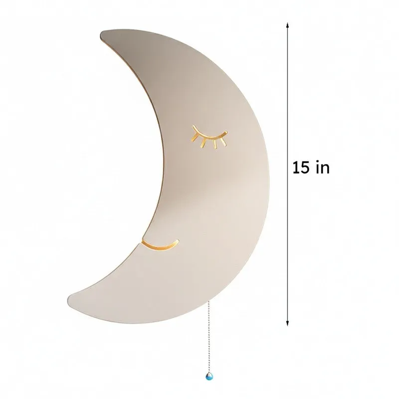 Sleepy Moon Battery Operated MDF Wall Lamp media 10