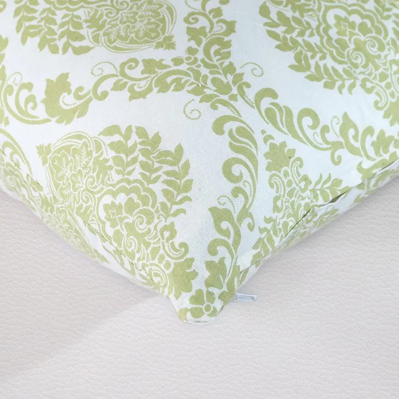 Tameira Jacquered Motif Printed Cushion Cover (Green) - Set Of Five media 3