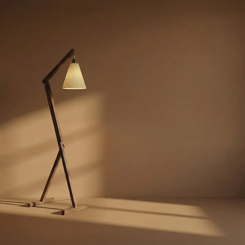 Ixena Arched Wooden Floor Lamp with Fabric Shade media 7