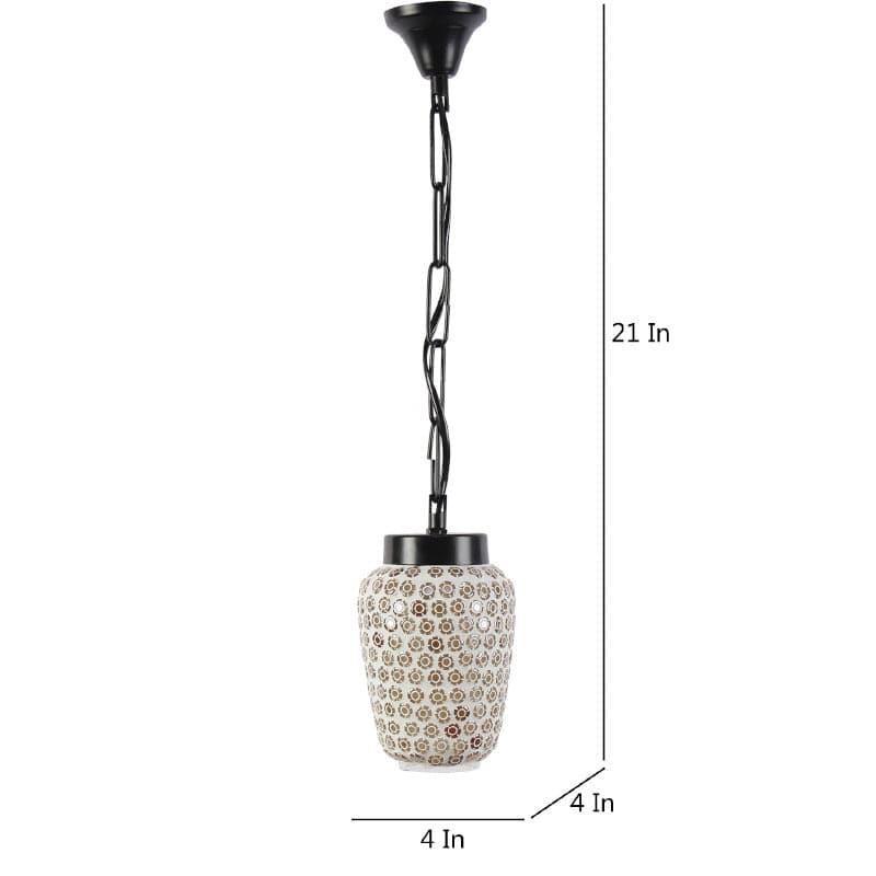 Honey Comb Gleam Glass Ceiling Lamp media 5