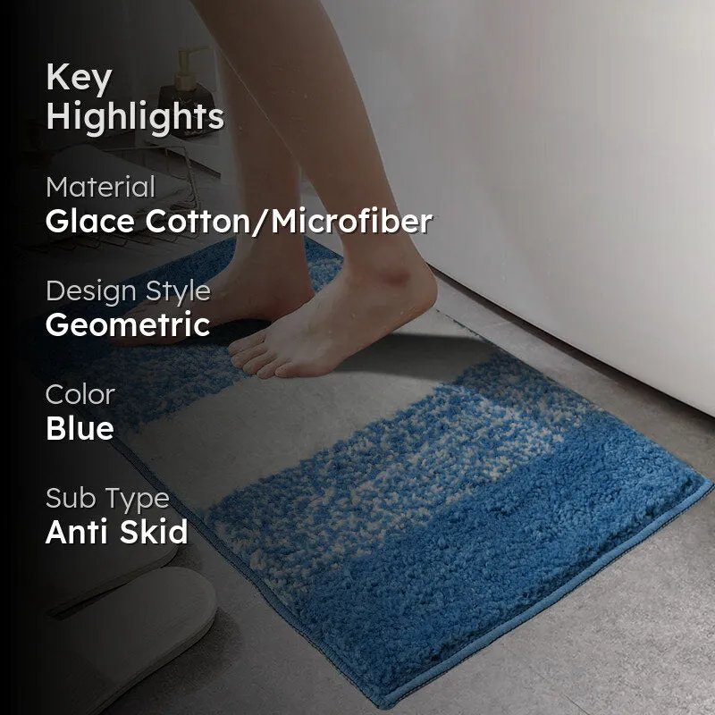 Orlina Cotton Bath Mat - Sky Blue media 2