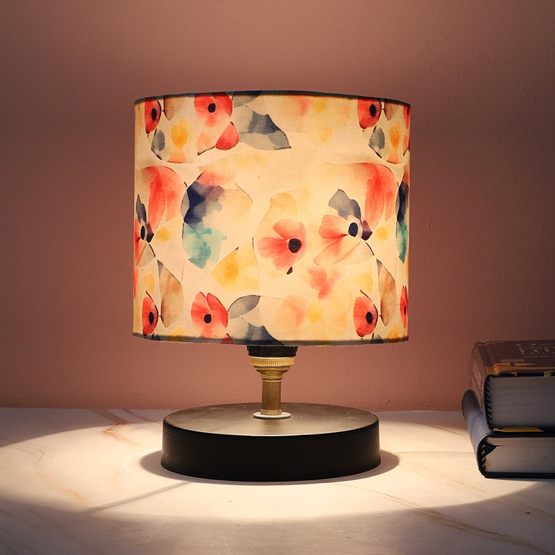 Luna Borealis Loop Printed Iron Table Lamp - Multicolor