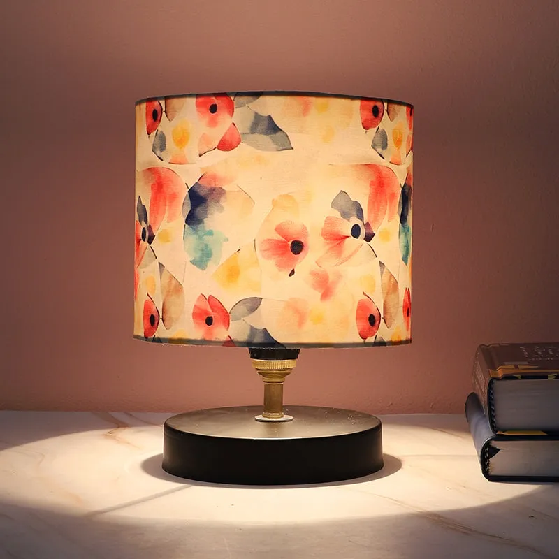 Luna Borealis Loop Printed Iron Table Lamp - Multicolor media 1