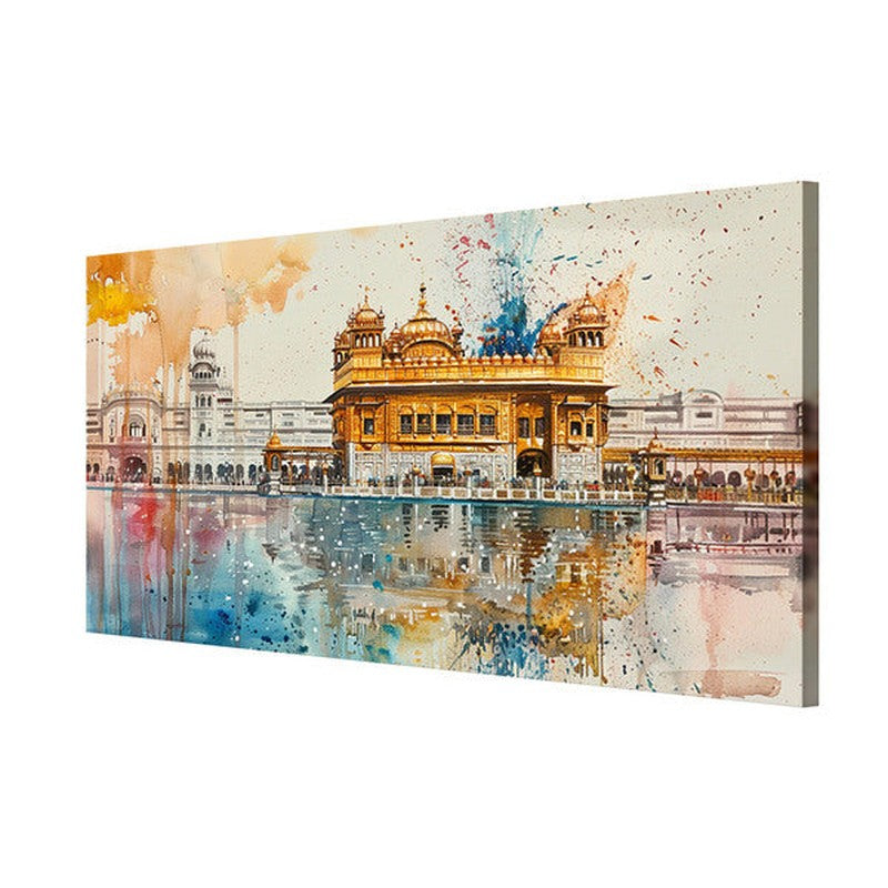 Golden Temple of Amritsar Poly Canvas Wall Painting media 5