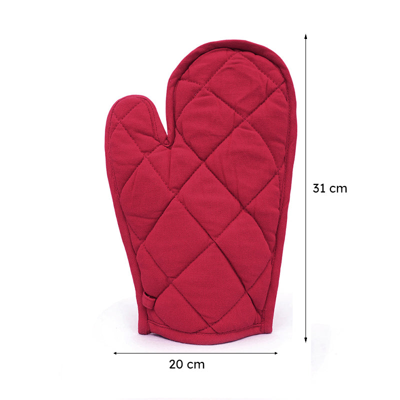 Swayam Garde Kitchen Gloves (Red) - Set Of Two media 9