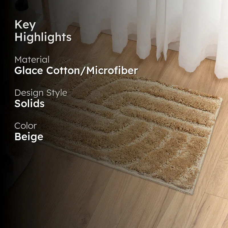Scotch Maze Microfiber Bath Mat - Gold media 2