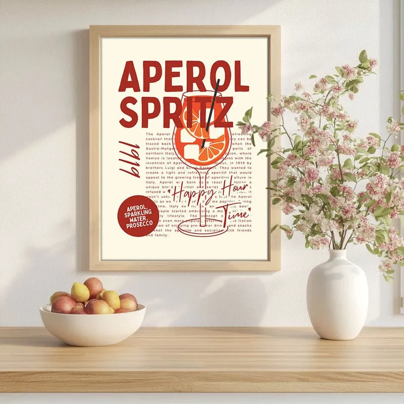 Whisk Words Archival Canvas Wall Art - Brown media 1