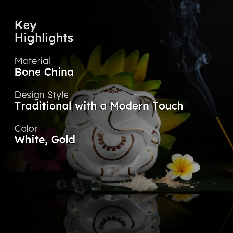 Shveta Bone China Ganesh Idol media 2