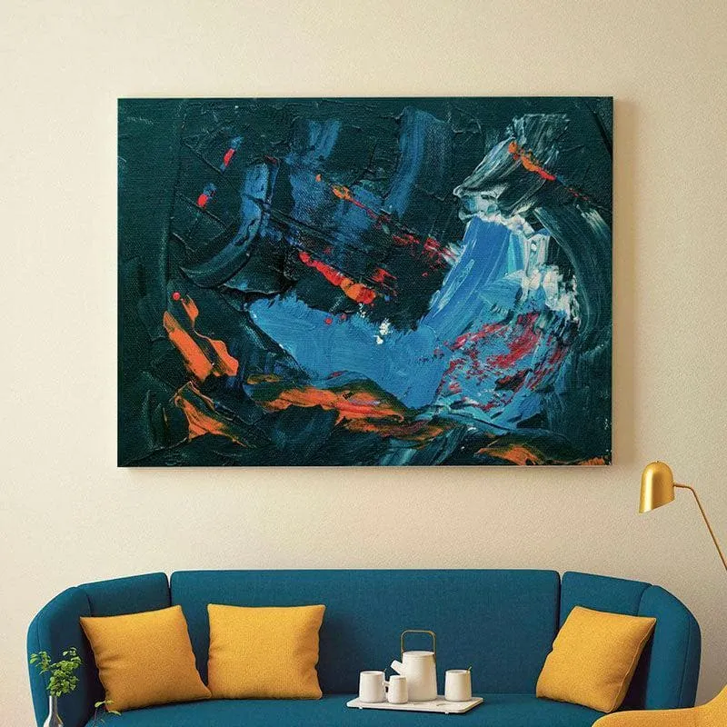 The Abstract Luxury Canvas Painting - Gallery Wrap media 1