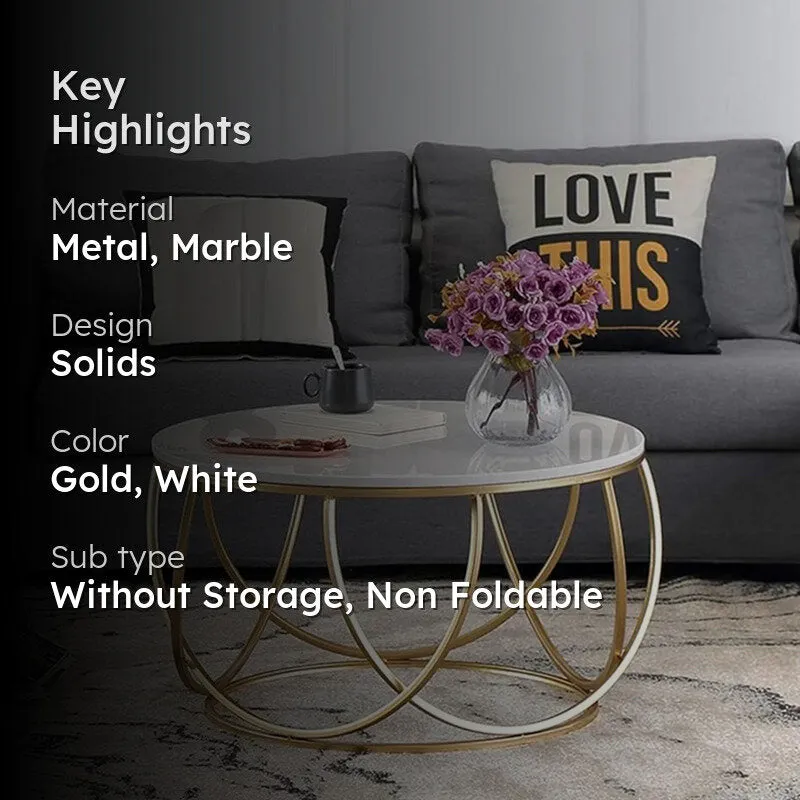 Mirage Orb Accent Table with Marble Top media 2