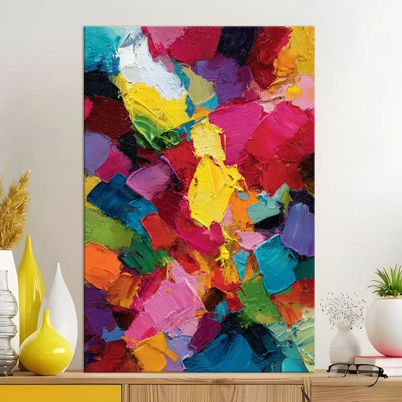 Vivid Chaos Abstract Canvas Wall Art media 5
