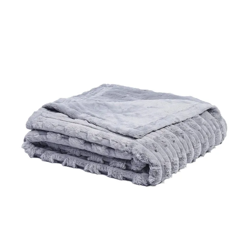 Monte Carlo Crimson Comfort Reveisible Blanket (Blue) - 850 GSM media 6