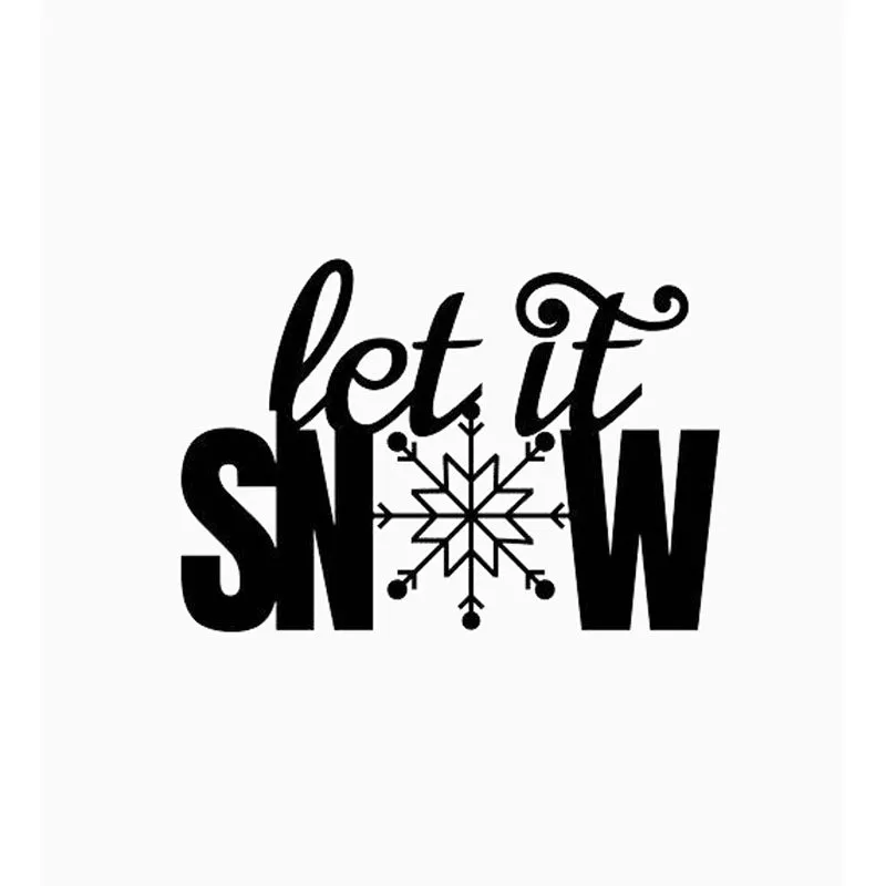 Let It Snow Black Iron Wall Accent media 3