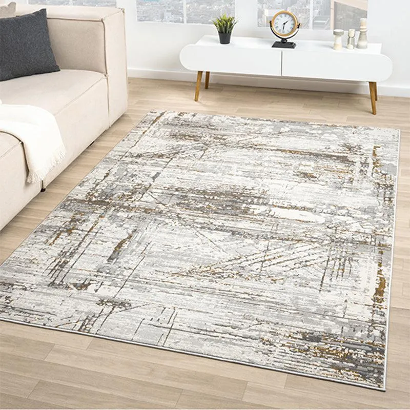 Piera Abstract Carpet - Ash & White media 3