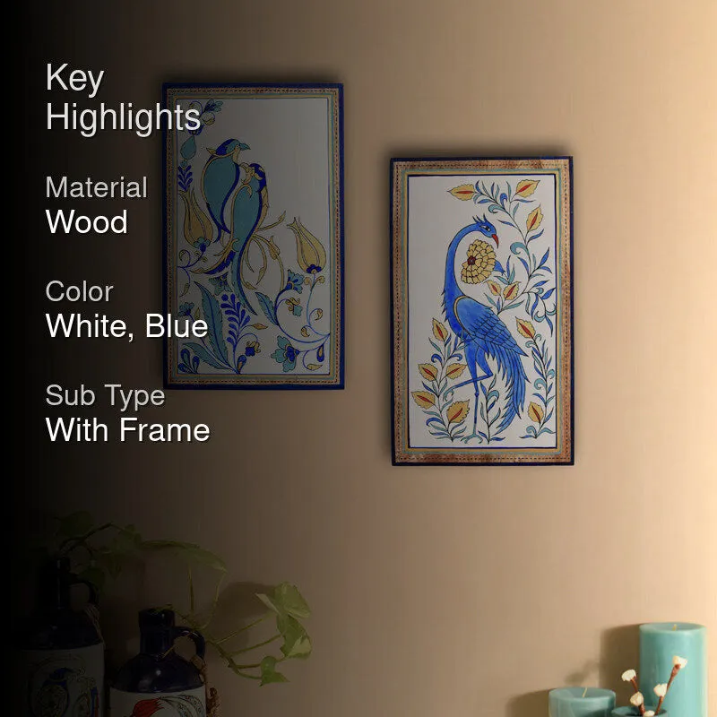 Eden Birds Wall Art With Frame - Set Of Two media 2