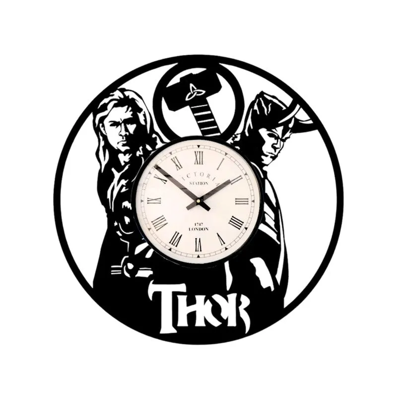 Thor Steel Analog Wall Clock - Black media 4