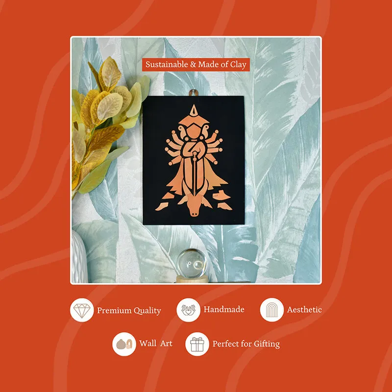 Shakthi Silhouette Terracotta Wall Art media 6