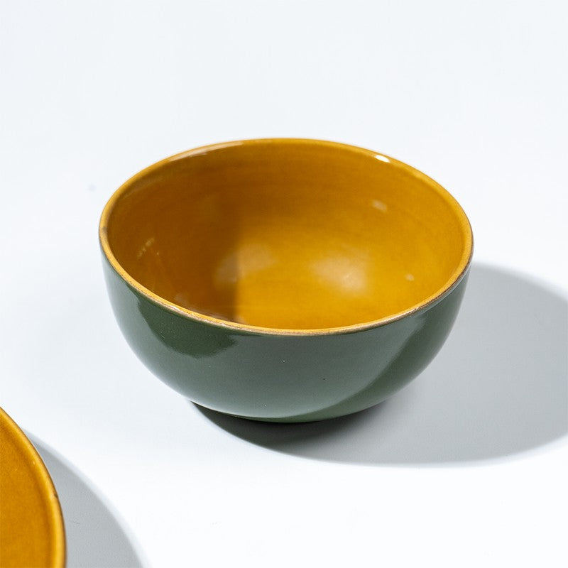 Golden Ceramic Dinner Set - 23 Piece Set media 6