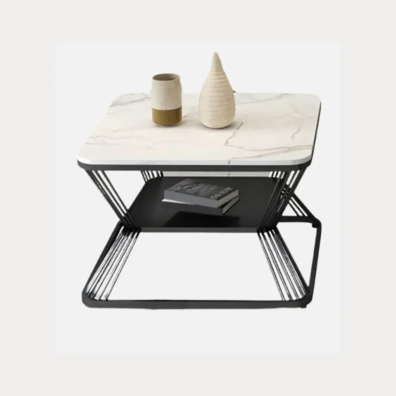 Axiom Edge Accent Table with Marble Top media 4