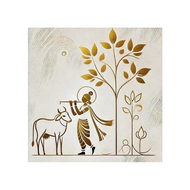 Gopala Krishna Wall Painting media 4