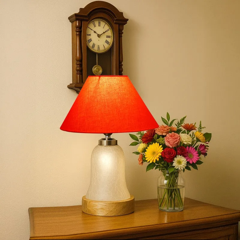 Zoravelle Wooden Table Lamp - Orange media 3