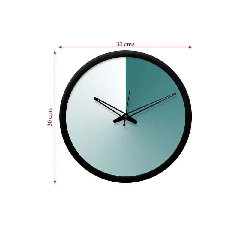Ombre Wall Clock - Black media 6