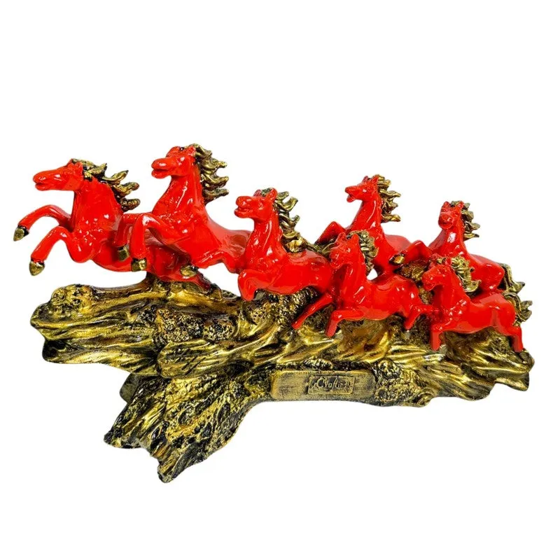 Galloping Grace Horse Resin Showpiece - Red media 3