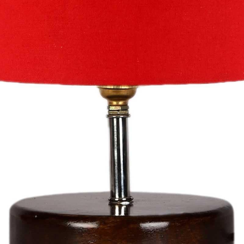 Helios Glow Fabric Table Lamp - Red,Brown media 5