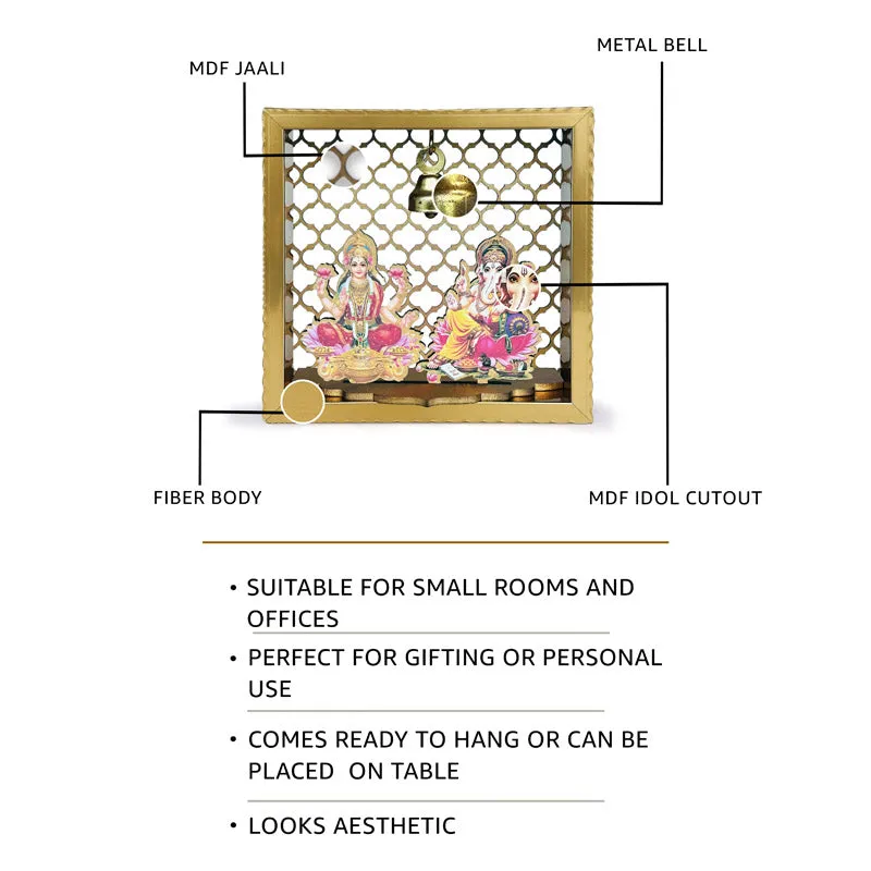 Ganesha Saraswati Wall Mounted Mandir media 5