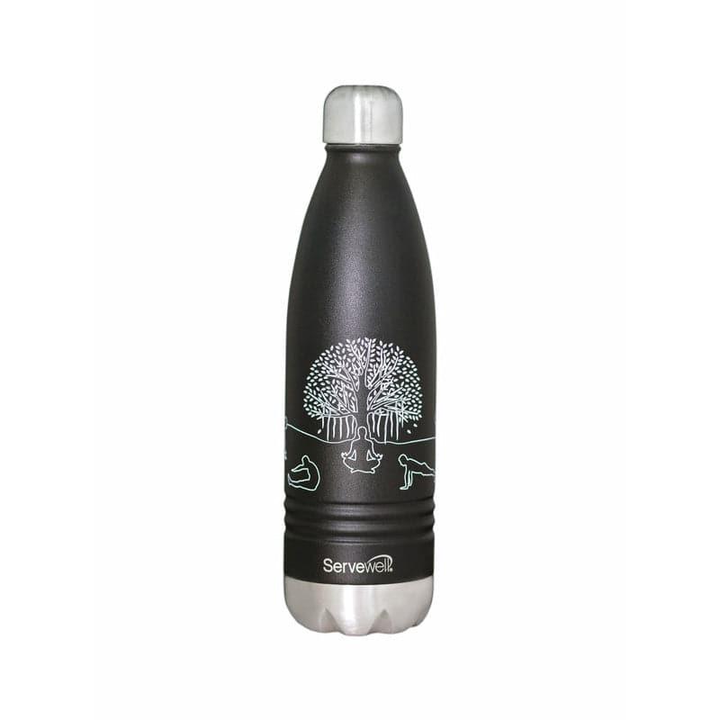 Zen Sip Hot & Cold Thermos Bottle (Black) - 750 mL media 4