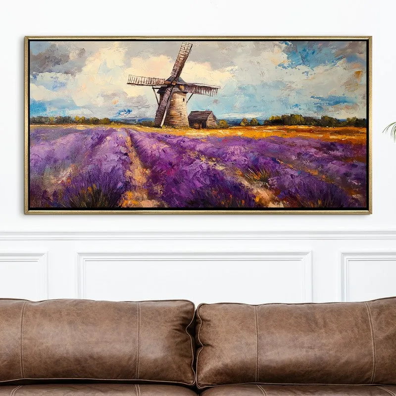 Chromatic Fields Canvas Wall Painting With Frame media 4