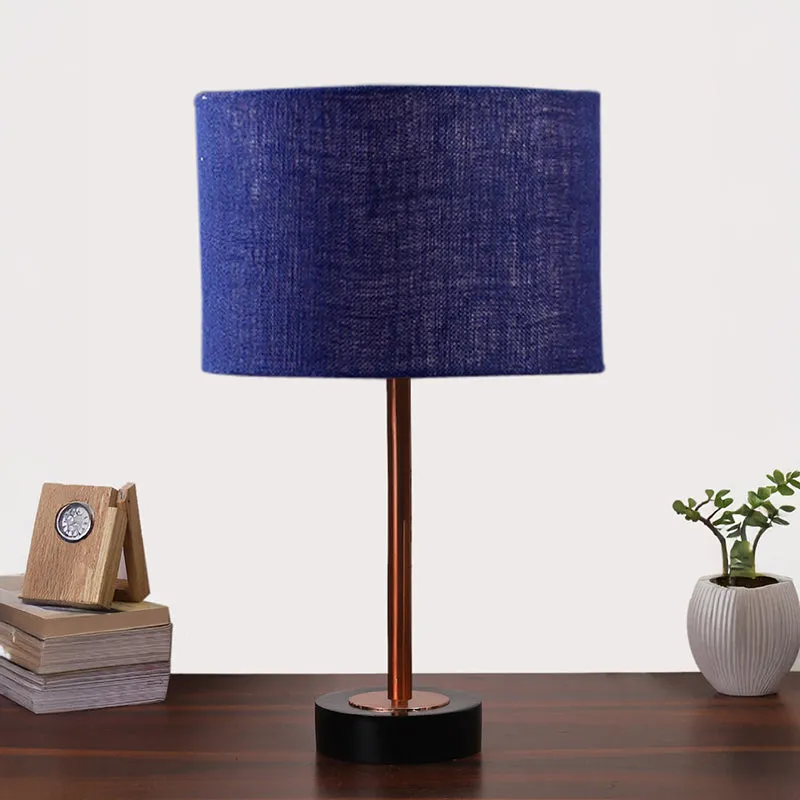Sienna I Rodin Wooden Table Lamp - Blue,Copper,Black media 3