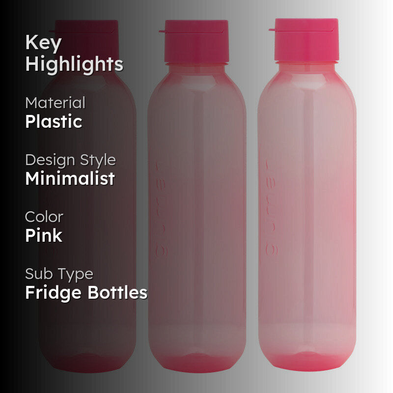 Billie Water Bottle (Pink, 1100 mL Each) - Set Of Three media 2
