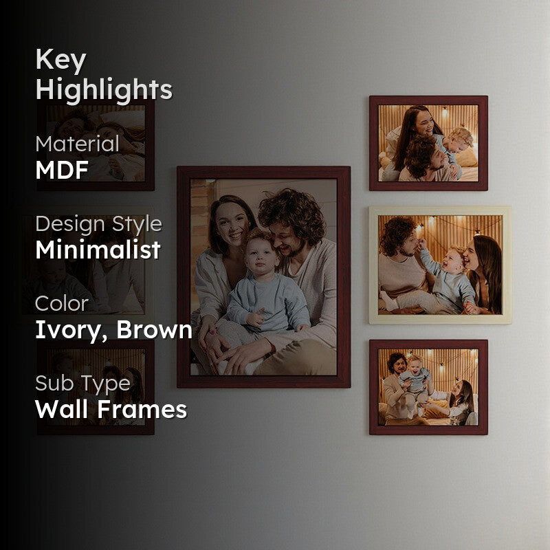 Amara Wooden Photo Frame - Set Of Seven media 2