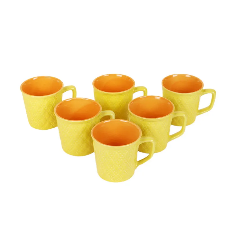 Rabeeha Ceramic Tea Cup (150 mL Each) - Set of Six media 3