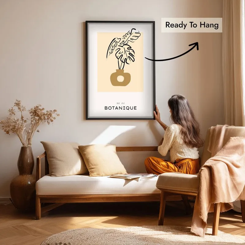 Tropical Stillness Canvas Wall Painting With Black Frame media 7