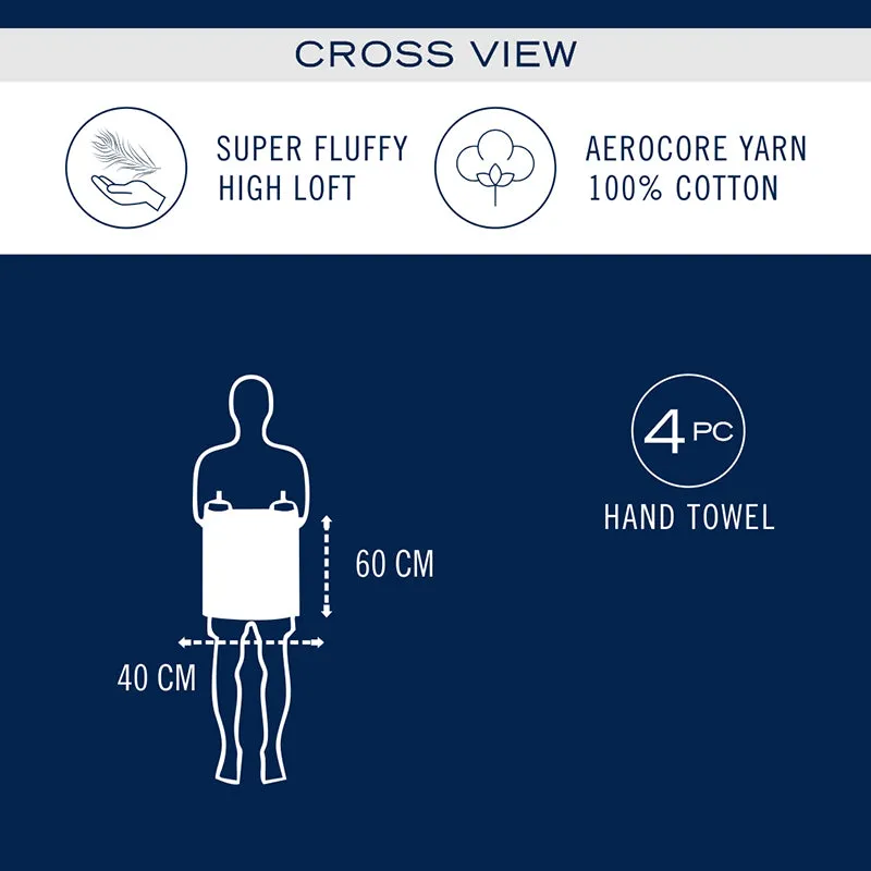 Nautica Riviera Soft Cotton Hand Towel (Navy Blue) - Set Of Four media 7