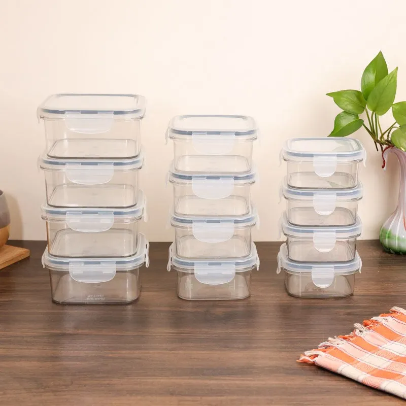 FreshLock Transperant Clear PET Lunch Box - Set of Twelve media 3