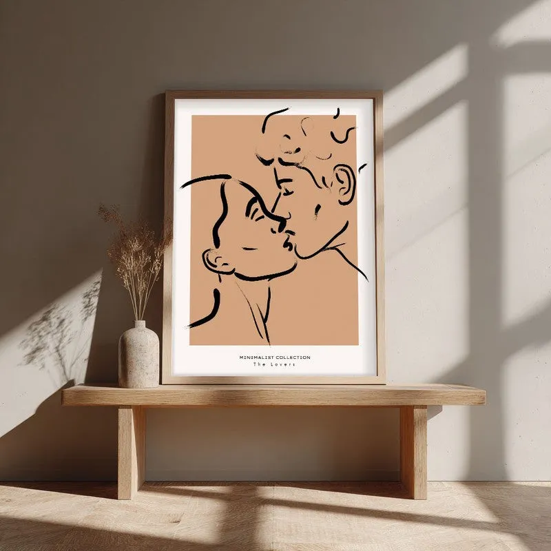 Proximity Canvas Wall Painting With Brown Frame media 4