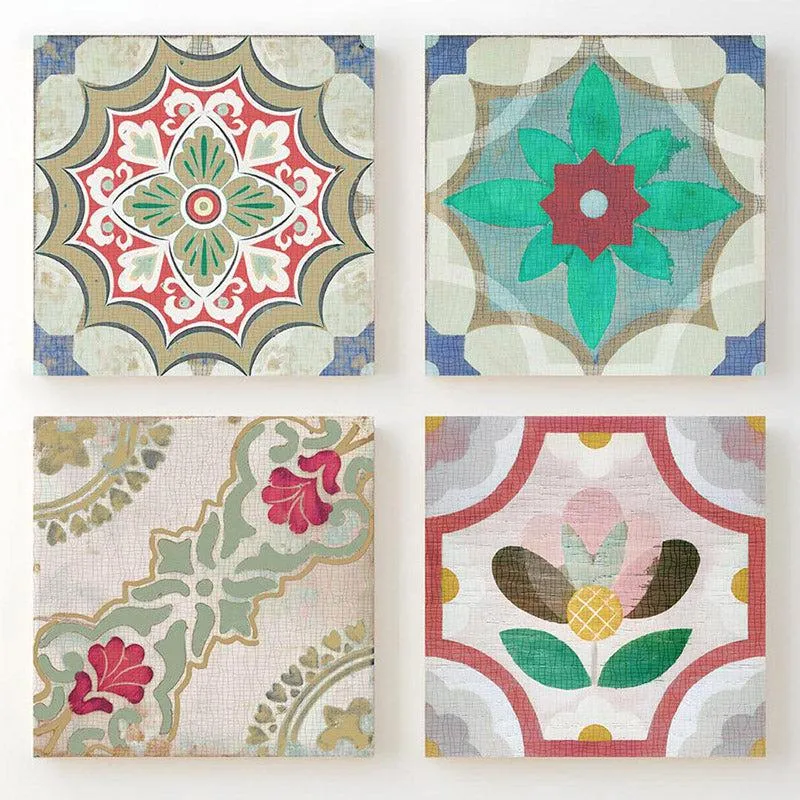 Jasmine Ethnic Wall Art - Set of Four media 4